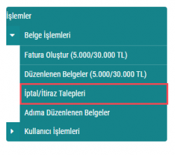 e-arşiv fatura iptali