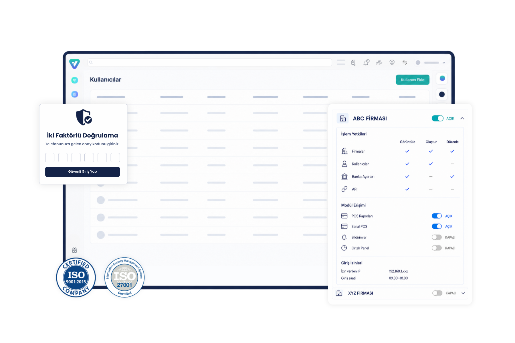 Online banka hesap hareketleri güvenli yetkilendirme sistemi
